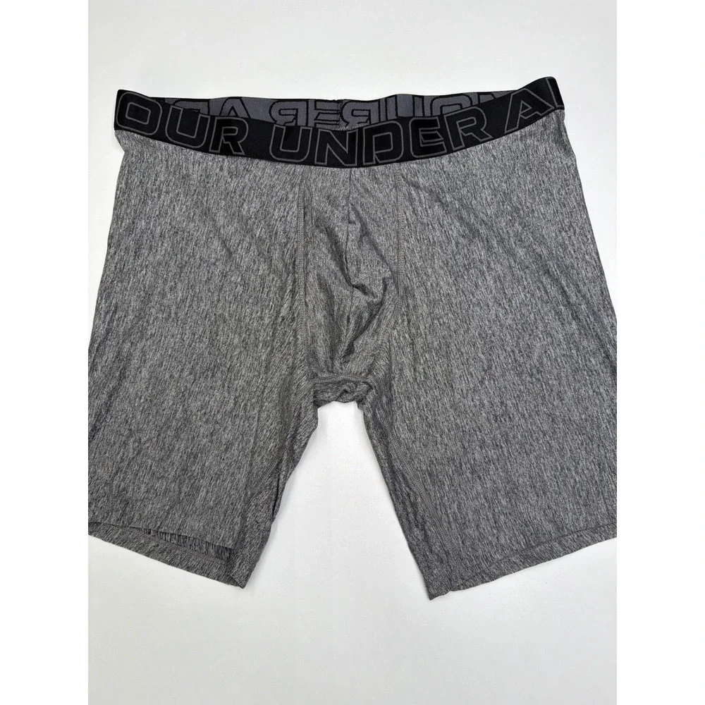 Under Armour Mens Boxerjock‎ Boxer Briefs Performance Tech 9 Inch XL Gray